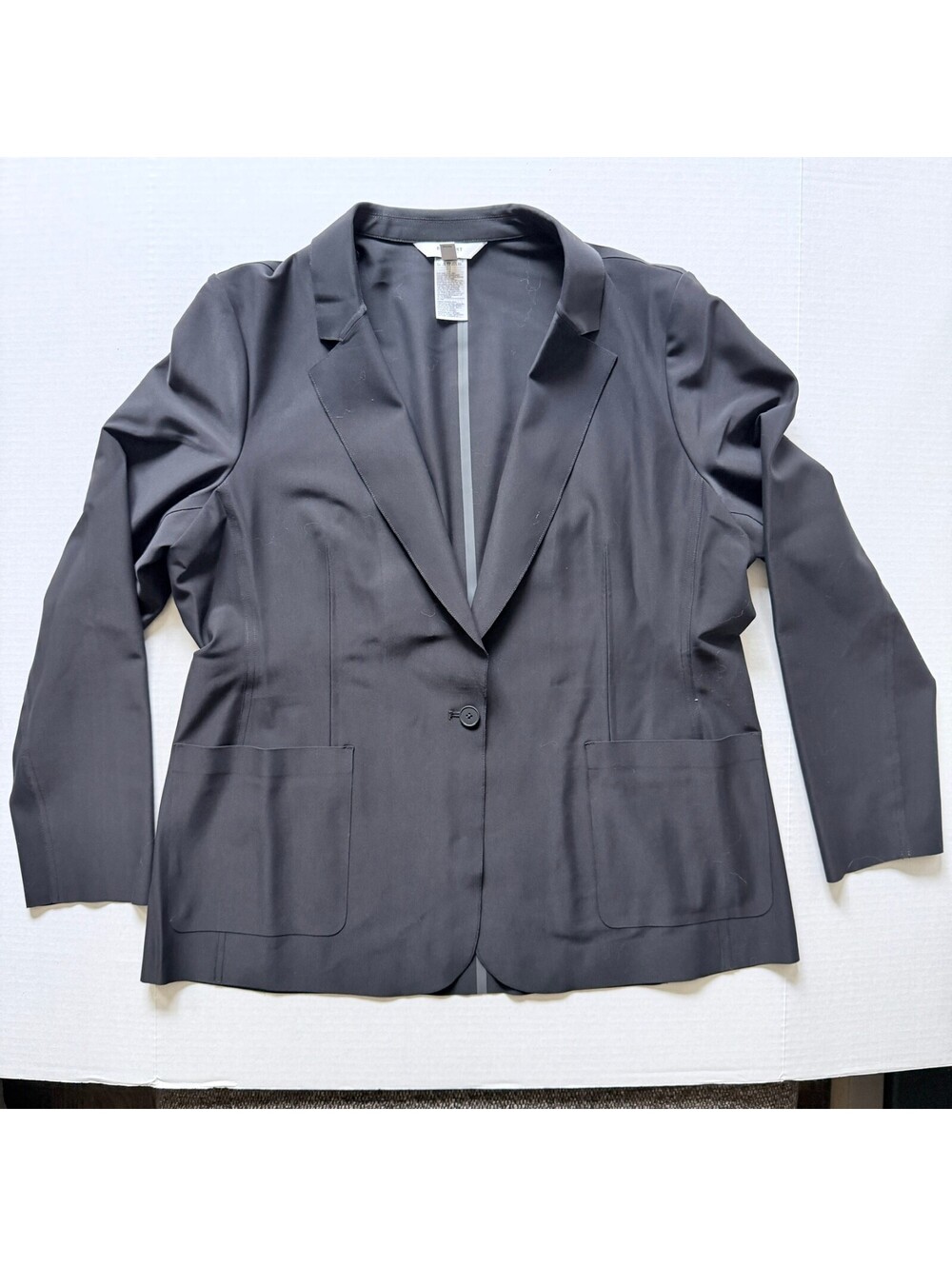 BR Sport Banana Republic Women's Black Blazer Size 18 Stretch Polyamide Spandex